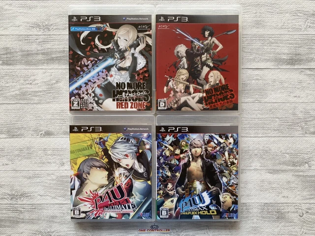 SONY PlayStation 3 PS3 No More Heroes & Persona 4 4pcs set from Japan