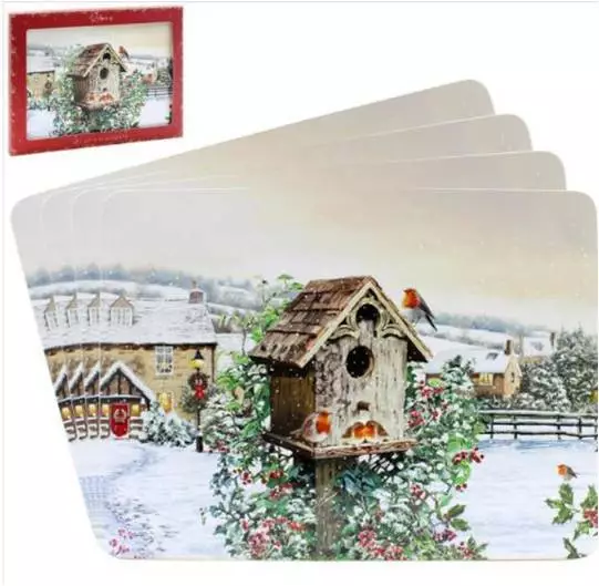 Robin Placemats Set of 4 Gift Boxed