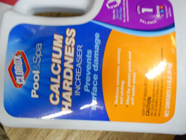 Clorox Pool&Spa Calcium Hardness Increaser 5 lb 5-Pound Safe For All Pool Types