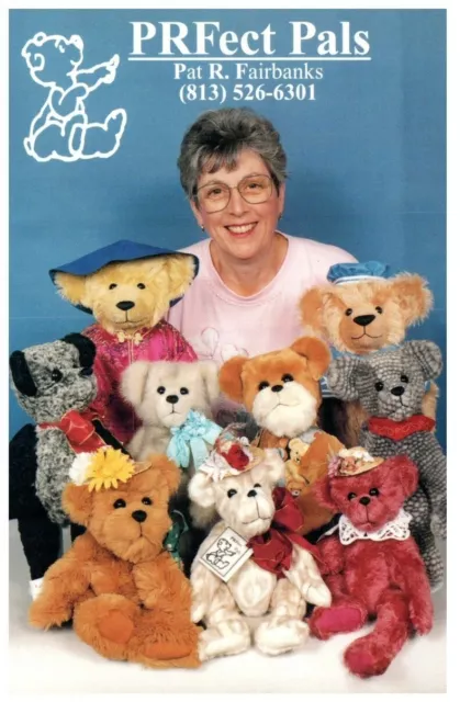 Handmade Teddy Bears By Pat R Fairbanks.vtg Unused Postcard*A12