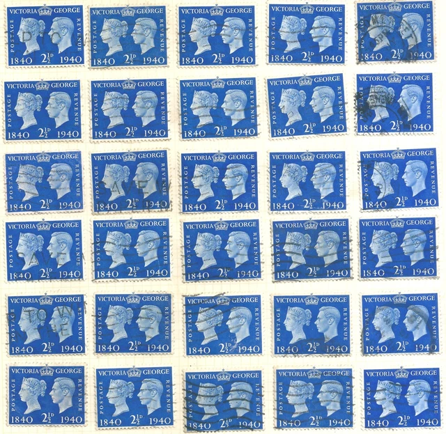 GB 1940 GVI First Adhesive Postage Stamp Centenary Lot £2.00 PicClick UK