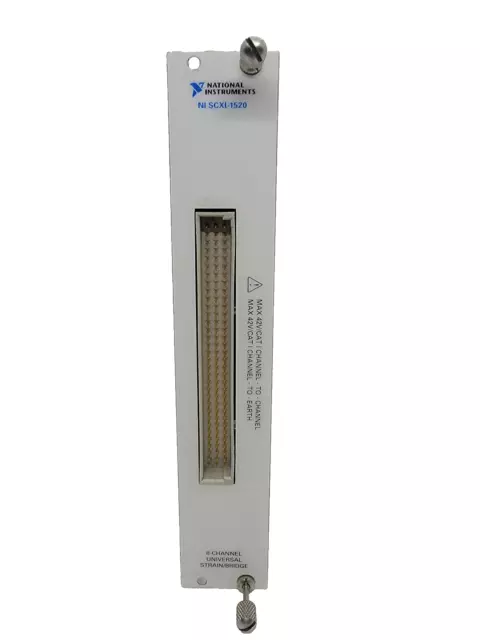 National Instruments NI SCXI-1520 8-Channel Strain/Bridge Input Module