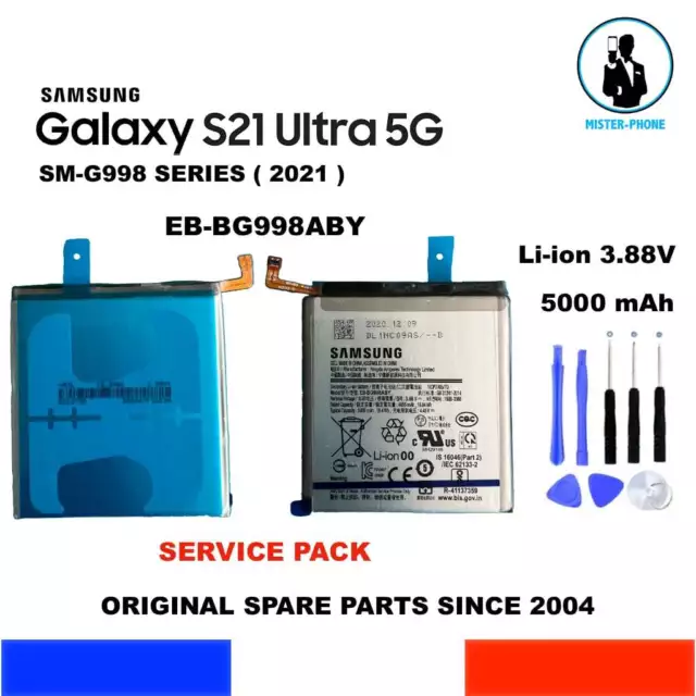 BATTERIE ORIGINE SAMSUNG EB-BG998ABY GALAXY S21 ULTRA 5G 5000mAh SERVICE PACK