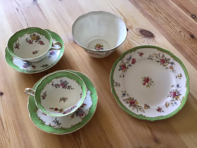 Pointon & Pointon Ford Cups, Saucers, Bowl & Plate China Tea Set 3