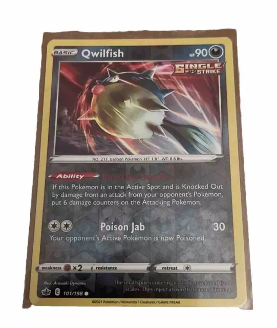 Qwilfish [Reverse Holo] #101 Pokemon Chilling Reign