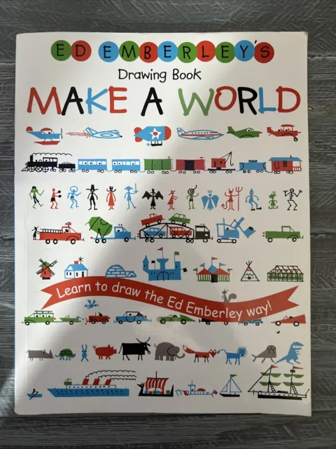 Ed Emberley's Drawing Book : Make a World by Edward R. Emberley (1991,...