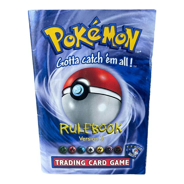 POKEMON TRADING CARD Game TCG Rulebook Version 3 AC Vintage 1999 POKEMON TRADING CARD Game TCG Rulebook Version 3 AC Vintage 1999