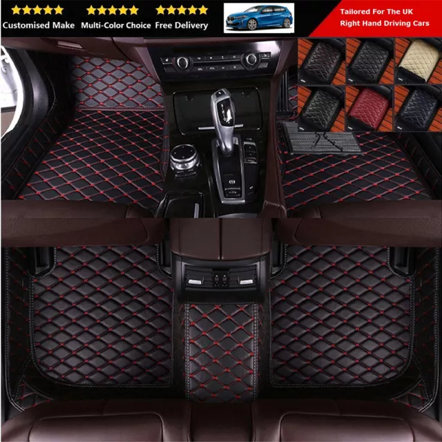 Custom Fit Make PU Leather Car Floor Mat For BMW 1 2 3 Series With Anti Slip Pad