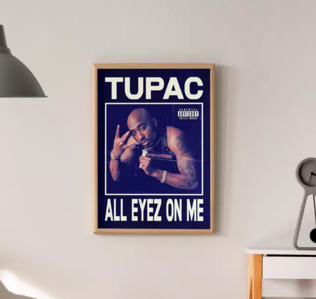 2Pac Tupac Shakur All Eyez On Me Poster Art Album Print 2