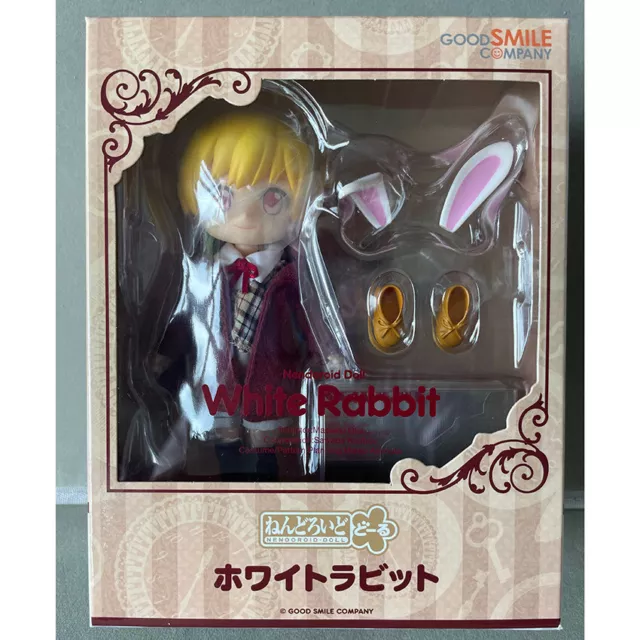 Bambola Nendoroid Figura CONIGLIO BIANCO NUOVA CON SCATOLA Good Smile Company 2019 Alice Wonderland
