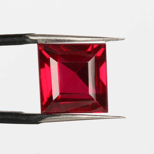 CERTIFIÉ 17.90 CT Naturel Pigeon Rouge Sang Rubis Baguette Forme Libre
