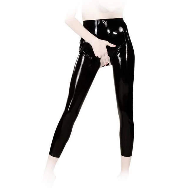 Legging Brillant Huile - Extensible, Ouvert Entrejambe - Pour Yoga Et Sport - Neuf Avec étiquettes