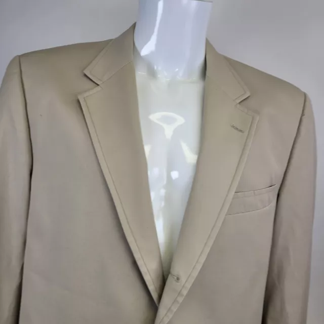 Abrigo deportivo Brooks Brothers Blazer para hombre 44R bronceado 3 botones hecho en EE. UU.