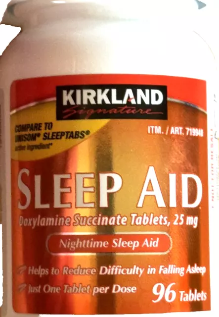 ✳️Kirkland Sleep Aid Doxylamine Succinate 25 Mg 96 tablets EXP 10/2026✳️