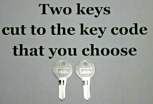 2 Keys Cut To Code For Husky / Delta / Weather Guard Truck Tool Box – RH001-RH050 (Y11)