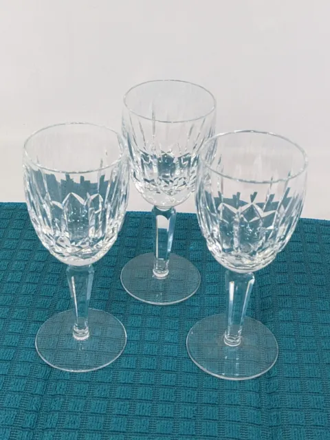 Marquis By Waterford Brookside Crystal Clear Water Wine Glasses Goblet SET OF 3