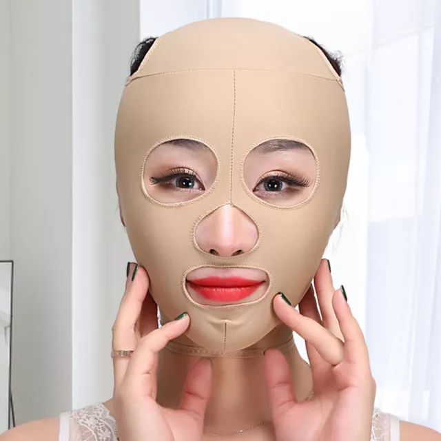 ELASTIC FACE SLIMMING Bandage V Line Face Shaper Women Chin Cheek Lift Up  Masque $29.09 - PicClick AU