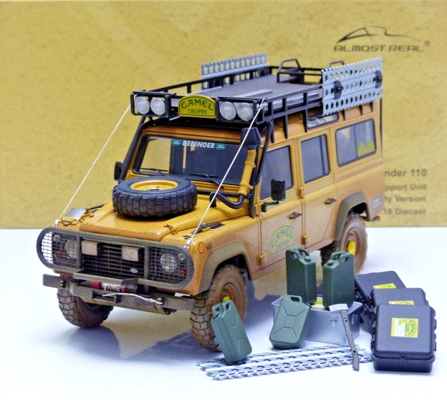 LAND ROVER DEFENDER 110 Camel Trophy 1993 Sabah Malaysia Dirty 1:18 ...