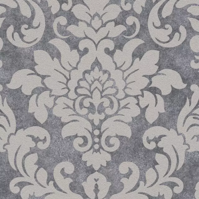 SALE AS CREATION Diamonds Grey & Beige Damask Glitter Wallpaper 37270-1