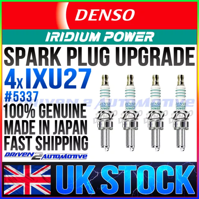 4x DENSO IXU27 IRIDIUM SPARK PLUGS ALFA ROMEO GIULIETTA (940) 1.4 TB 04.10-