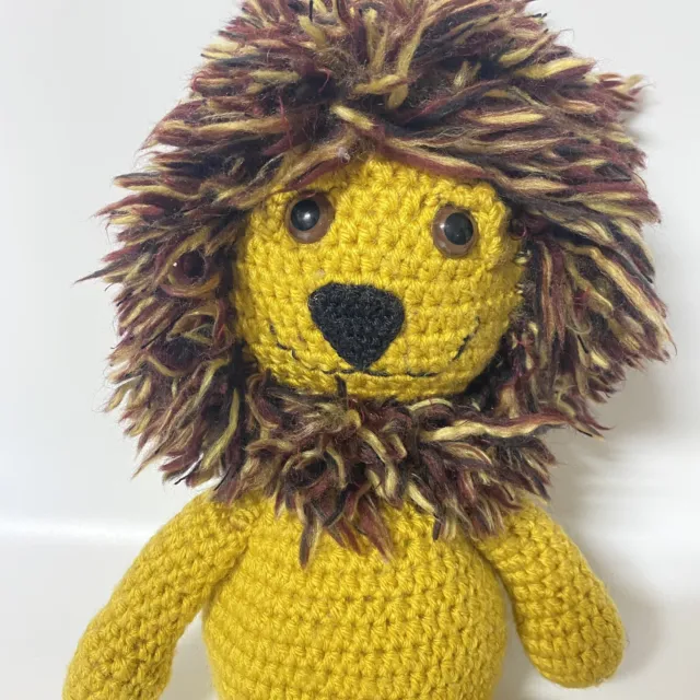 Soft Handmade Crochet Stuffed Animal Toy Fox Elk Lion Bunny Crochet Plushie  Doll