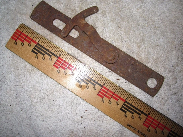 Antique Vintage 5 3/4" Rustic Gate, Barn Door, Shed, Hook, Latch, Catch