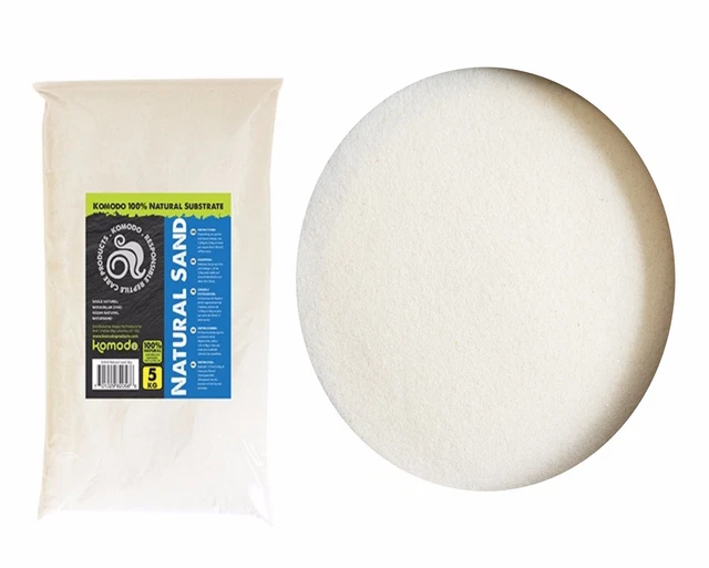Komodo Natural Reptile Fine Sand Vivarium Terrarium Substrate Bedding 2 X 5Kg