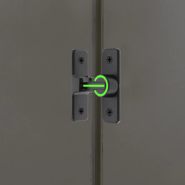Door Lock Security Latch Flip Sliding Stainless Steel Barn Handles Bolt Keyless