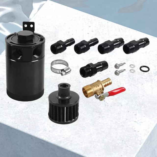 Separatore respiro 2 porte serbatoio collezione sconcertato universale auto (valvola + filtro)