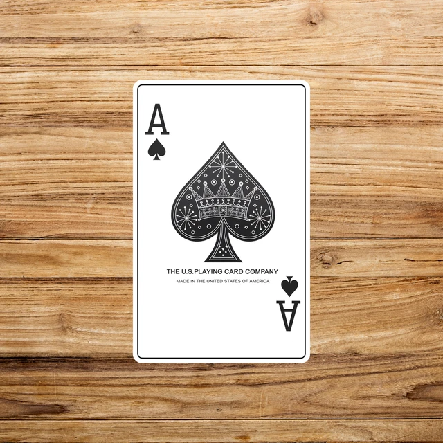 Ace Of Spades Sticker - Outline Spade Playing Card Decal - Foto 5