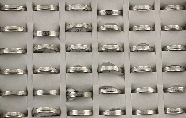 Wholesale Lots 50pcs Men's Fashion Jewelry 4mm Width Stainless Steel Rings