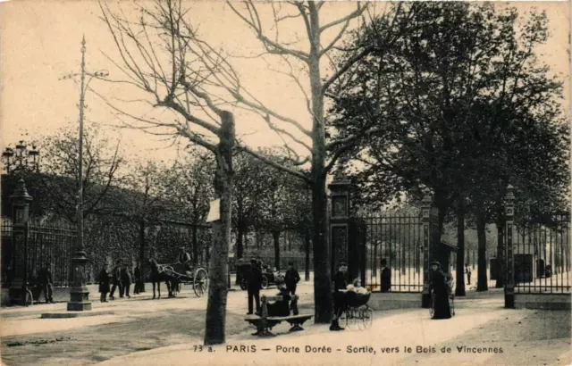 CPA PARIS (12th) Porte Dorée. Outlet to the Wood of VINGENNES (563118)