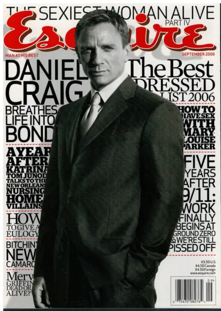 Magazine "Esquire" September 2006-Daniel Craig, The Best Dressed Man