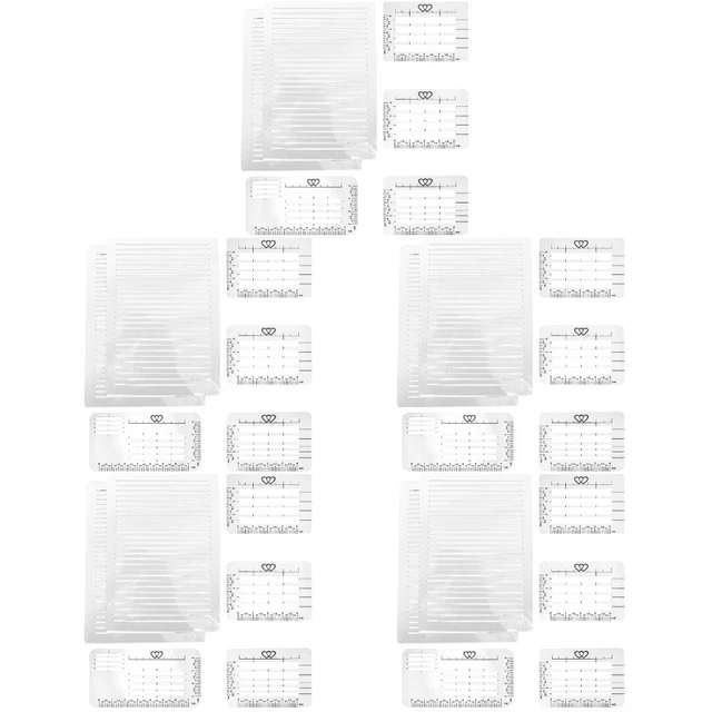 Card Ruler Templates 5 SETS ENVELOPE Template Ruler Greeting Card Drawing Supplies £25.95 ...