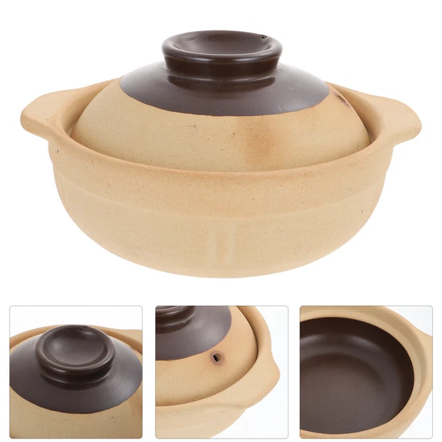 Olla de cerámica tapa de cerámica cazuela plato tapa olla de cerámica
