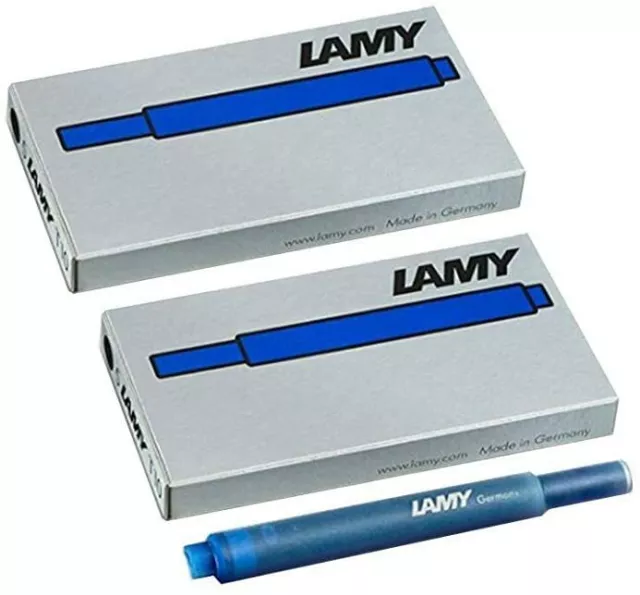 LAMY T10 Tintenpatrone 2er Set - Großraumpatronen in der Farbe blau