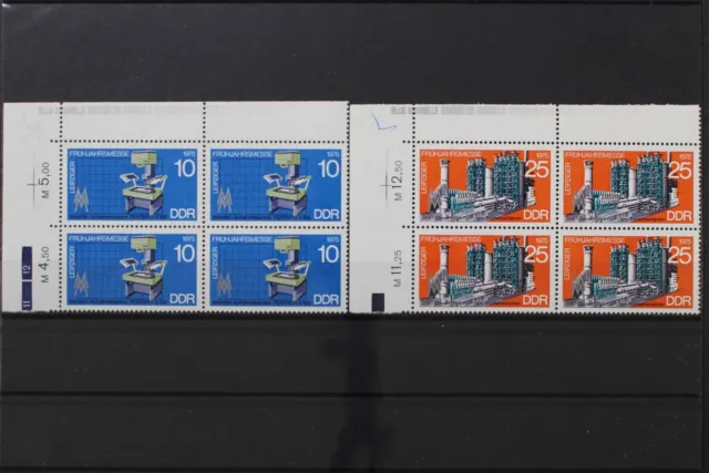 DDR, MiNr. 2023-2024, Viererblöcke, Ecken links oben, postfrisch / MNH - 661051