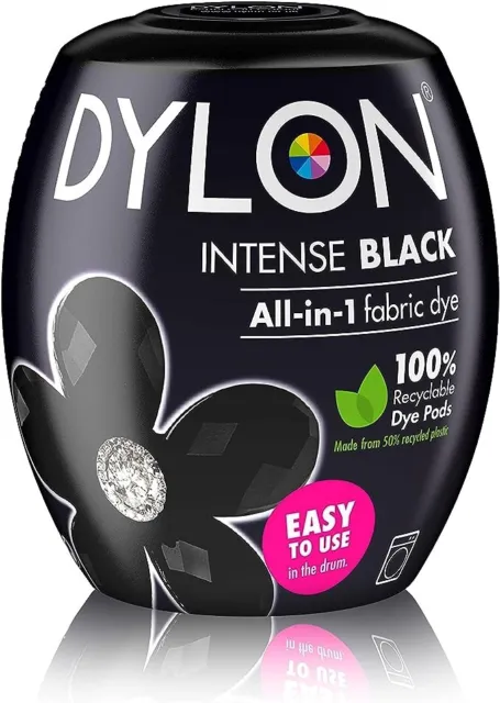 350G Intense Black Dylon Machine Dye Pod Powder Fabric Wash For Colour Clothes