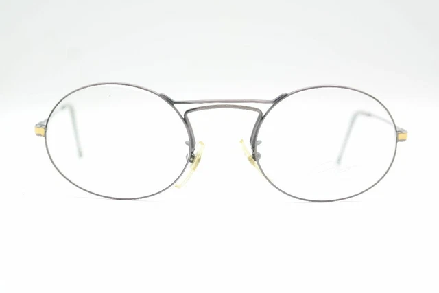 Lunettes Vintage Amor KA155 Noir Multicolore Ovale - Monture Métal - NOS (neuf Ancien Stock)