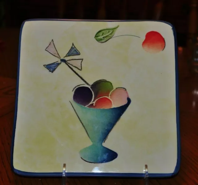 Ceramic Trivet Made In Italy, Ceramica, 8 X 8