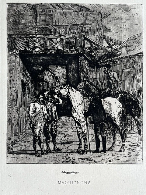 1850ca - Incisione Su La Cavalleria Militaire, Cavalli