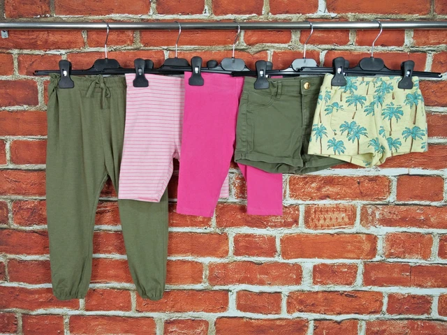 Girls Bundle Age 4-5 Years Next Zara H&M Trousers Shorts Denim Stretch Set 110Cm