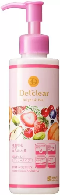 DET CLEAR Bright & Peel Peeling Jelly  Mixed Berry Scent  180mL, Made in Japan