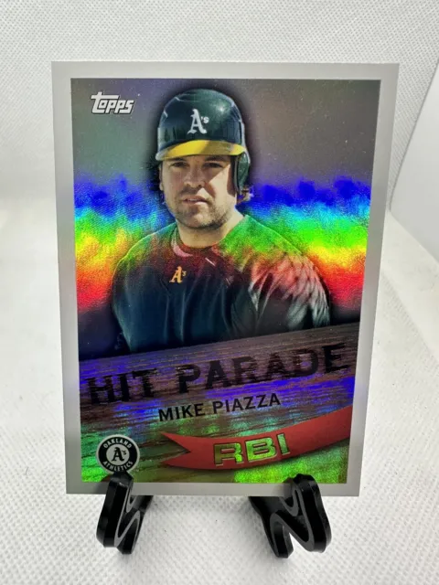2007 Topps - Hit Parade #HP20 Mike Piazza, Oakland Athletics, HOF.