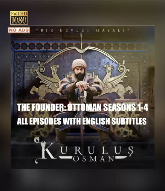 KURULUS OSMAN * NEW * SEASONS 1-5 * ENG SUB * UNINTERRUPTED * NO ADS * Ottoman