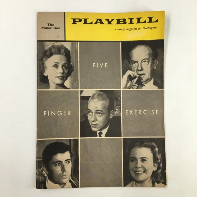 1960 Playbill The Music Box Jessica Tandy in Five Finger Exercise Peter Shaffer