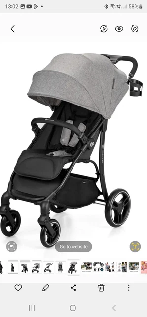 Kinderkraft Trig 2 Pushchair Grey BRAND NEW IN BOX !!