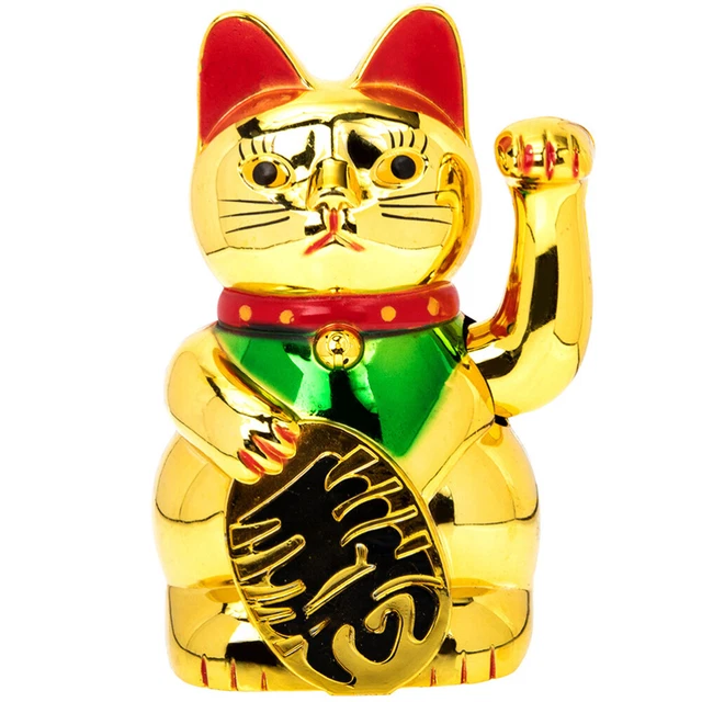Décor De Voiture À La Maison Statue Chat Fortune Électrique Patte