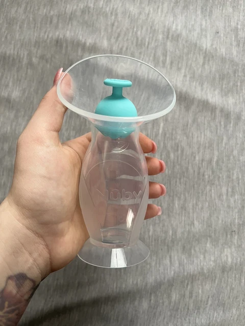 Nuby Comfort Portable & Lightweight All Silicone Breast Pump with Sealing Plug