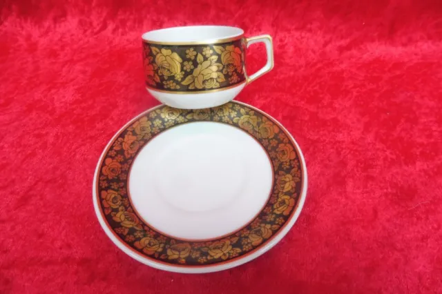 Fraureuth Taza, Hermosa, vieja Taza de Colección, Taza Moca con Plato